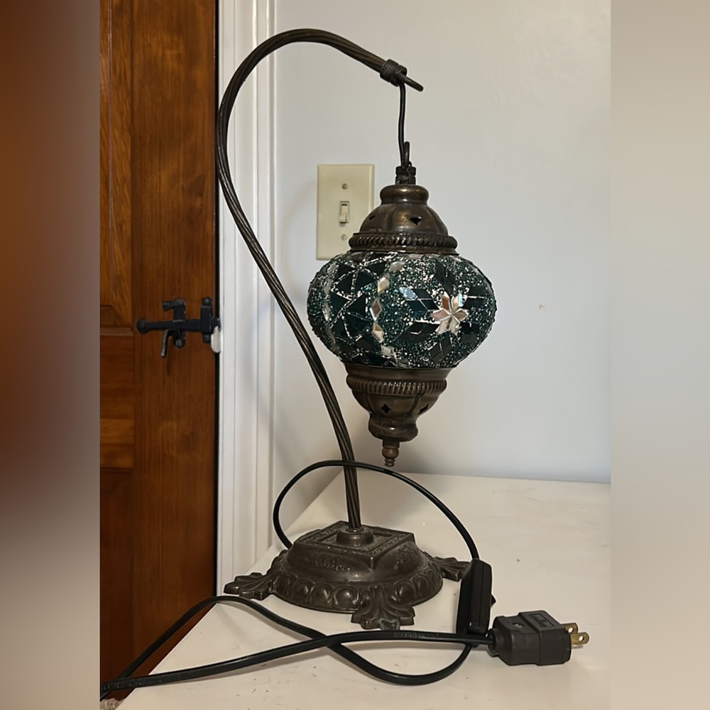 Aqua Blue Turkish Style Lantern